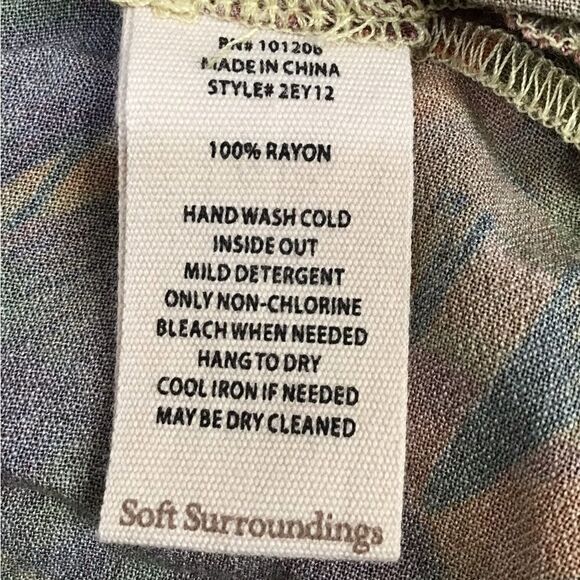 Soft Surroundings Animal Print Tivoli Midi Dress New Size Large - Picture 5 of 8